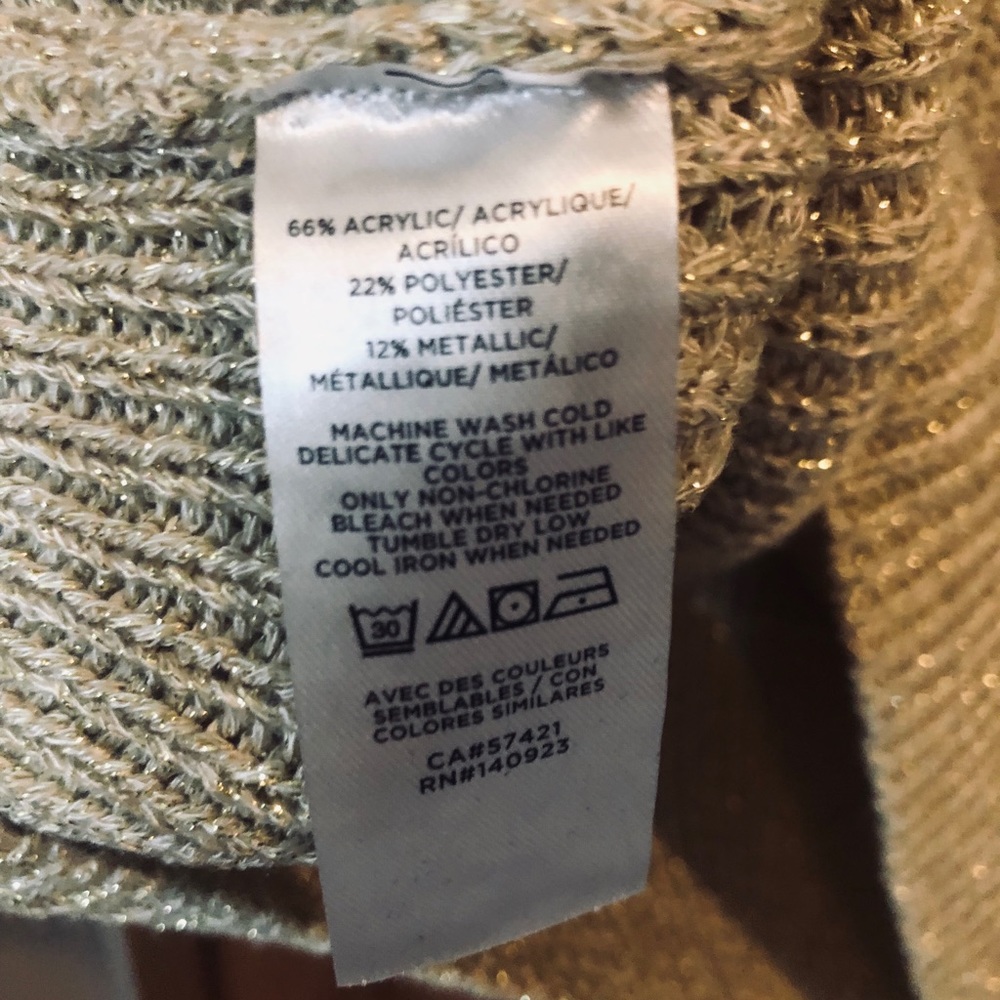 LOFT sweater with gold sparkle - Picture 5 of 5